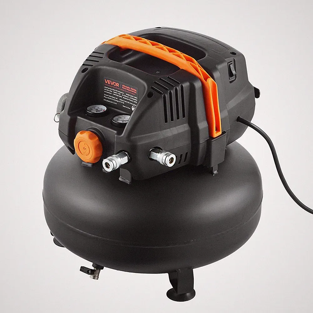 6 Gallon Air Compressor 1.7HP 2.3CFM @ 90PSI with 12-Piece Accessory Kit