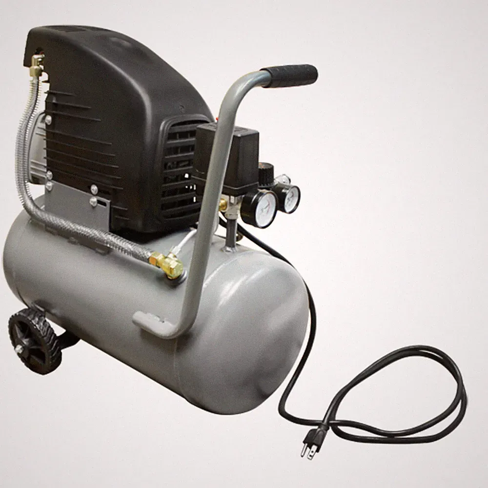 6 Gallon Horizontal Tank Air Compressor 2 Hp Motor 115 PSI Oil Lubricated