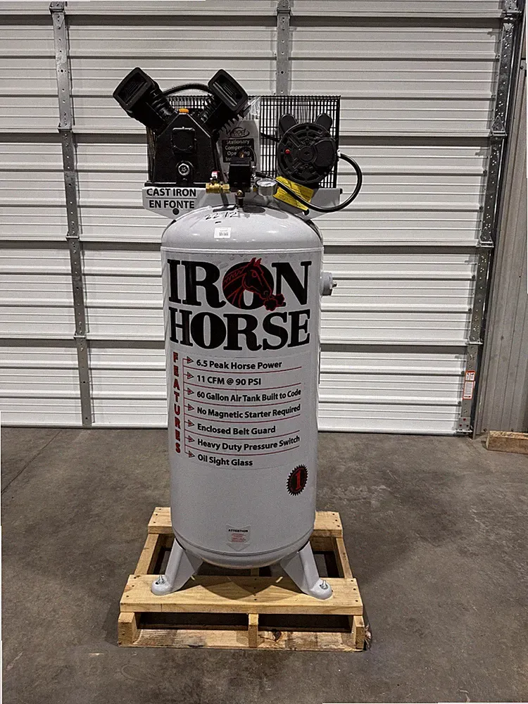 Iron Horse 60 Gallon Heavy Duty Air Compressor, 6.5 HP
